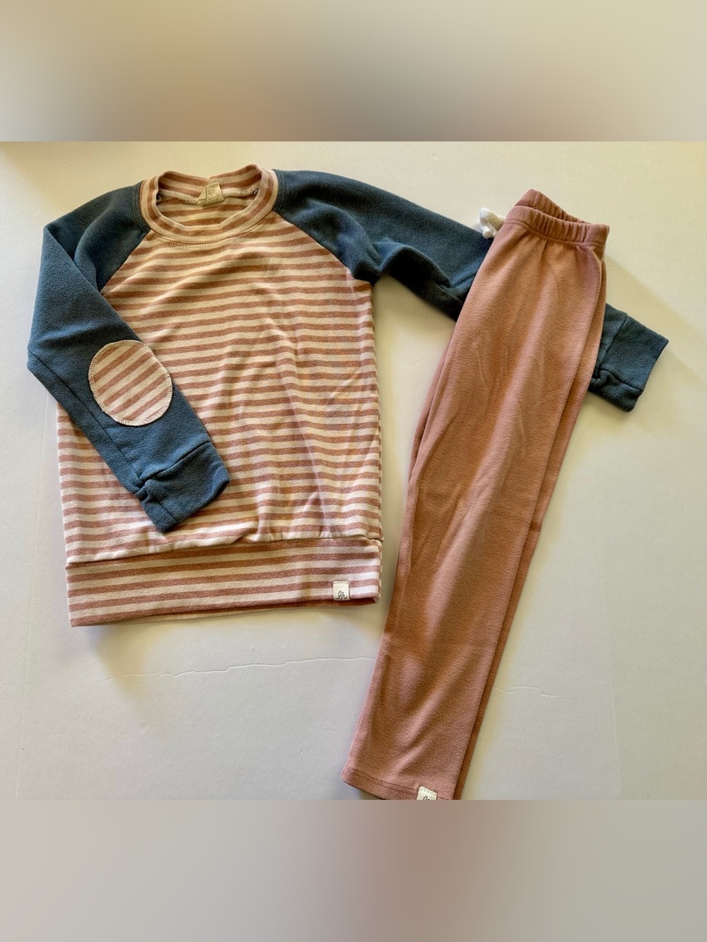 Girl 4 t Lulu and Roo pink blue two piece set